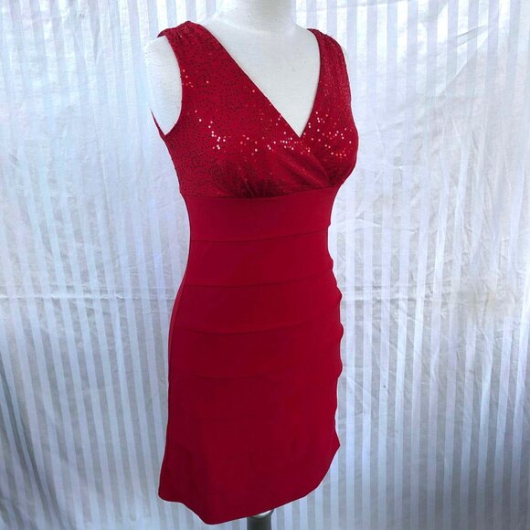 NWT Jessica Petite Red Dress (6p) - Picture 1 of 10